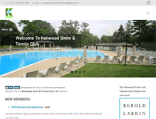 Tablet Screenshot of kenwoodswimclub.com